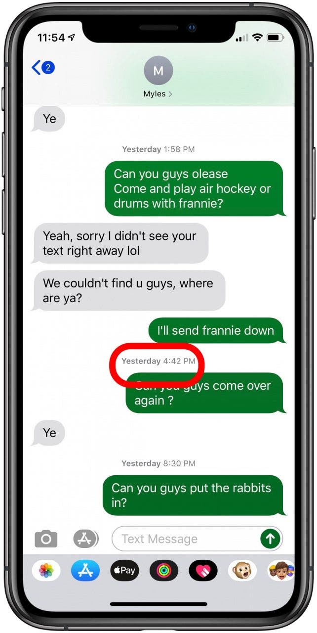 How to See the Date &  Time on iPhone Text Messages