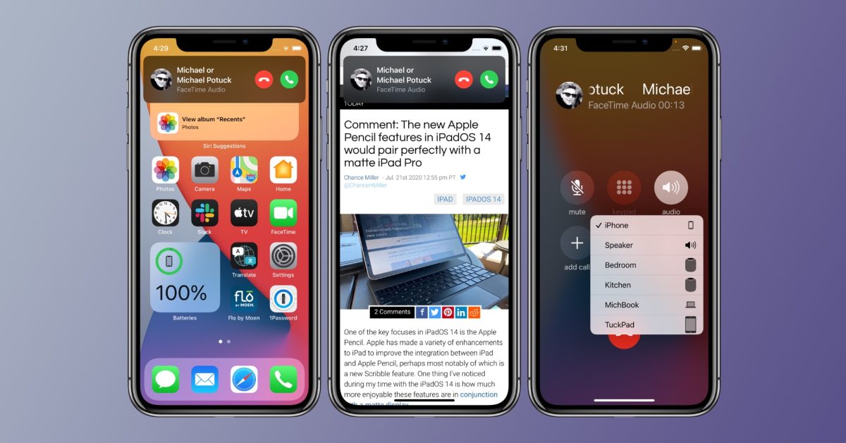 How to use the compact iPhone call interface in iOS 14