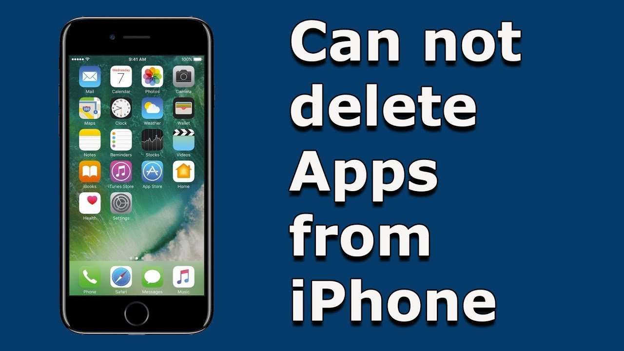 Why you can not delete apps from your iPhone or iPod