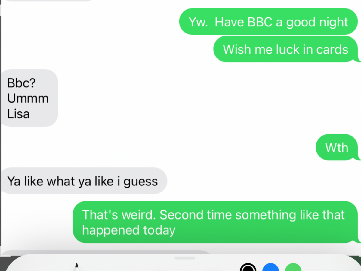 WTH? IPhone randomly inserting BBC in text messages...anyone else have ...