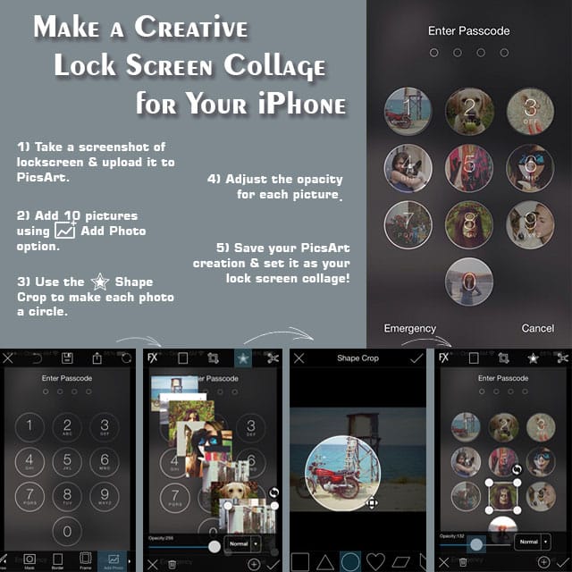 Make a Creative iPhone Lock Screen Collage!...