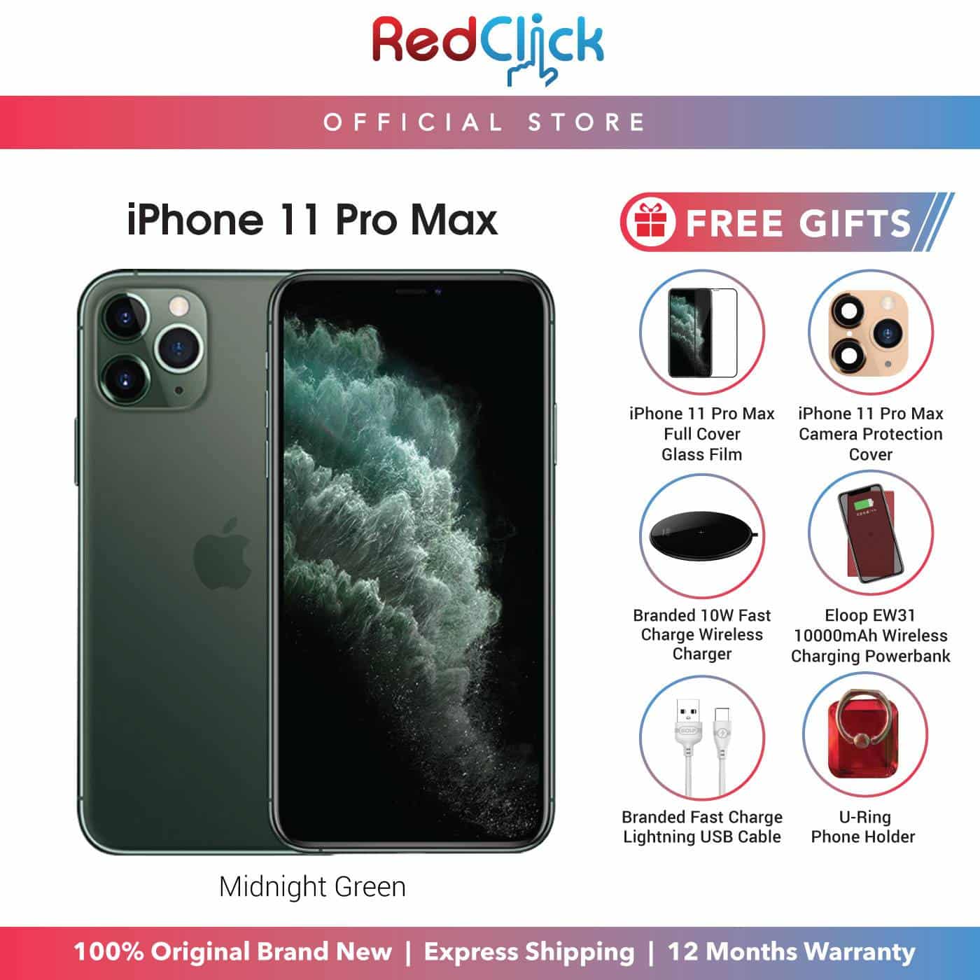 Apple iPhone 11 Pro Max (64GB/256GB/512GB) Original Apple Malaysia Set ...