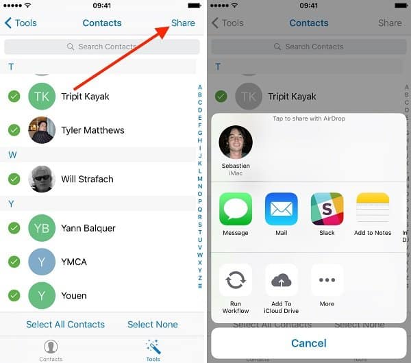Different Ways to Share Contacts on iPhone and Android