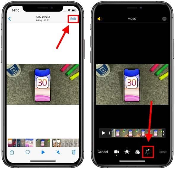 How To Crop Video On iPhone