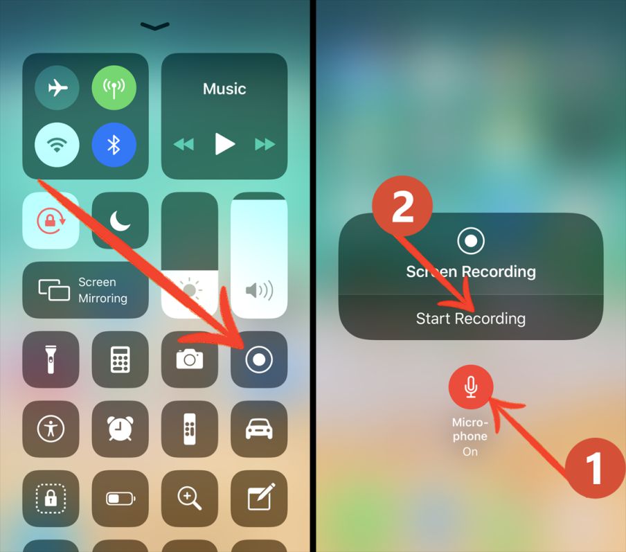 How to Record your Screen on iOS 12 &  11 (Screen Record with Audio)