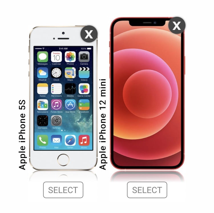 iPhone 12 Mini vs. iPhone SE (2016) : iPhone12