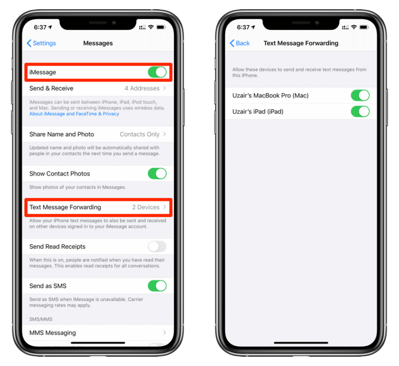 Receive iPhone Text Messages on Your iPad Running iOS 13, iPadOS