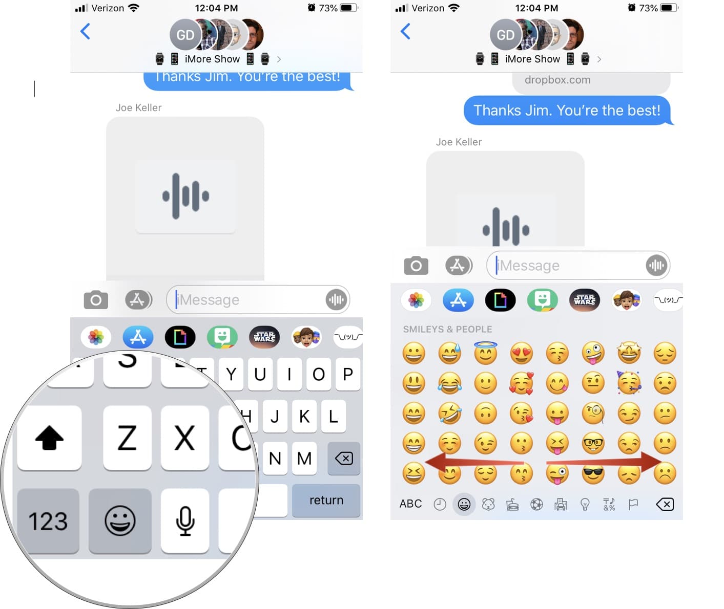 The quickest way to use emoji on the iPhone or iPad  JemJem