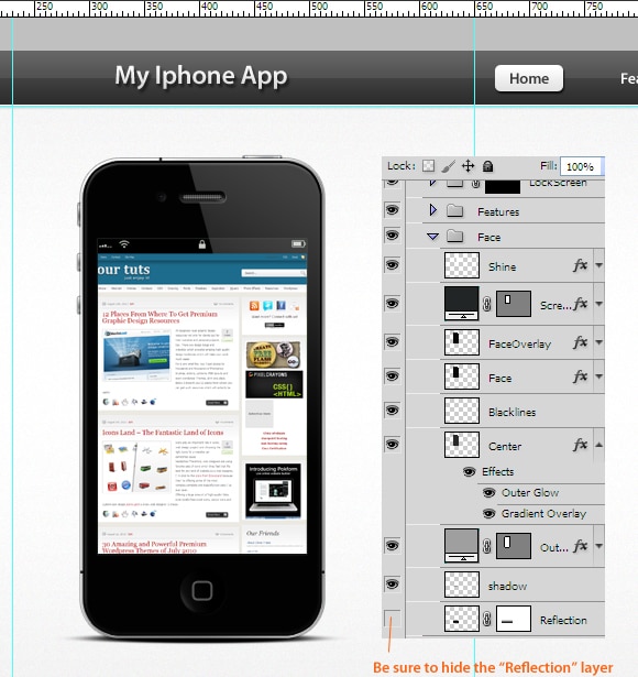 How to Create an iPhone App Layout in Photoshop